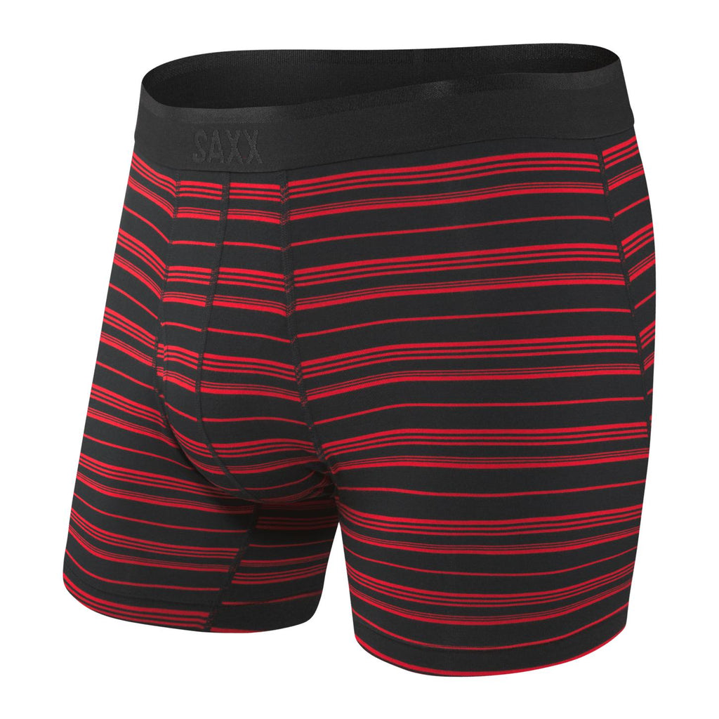 Saxx Men's Underwear Blk/Red Tidal Stripe / Small Saxx Platinum Boxer Brief
