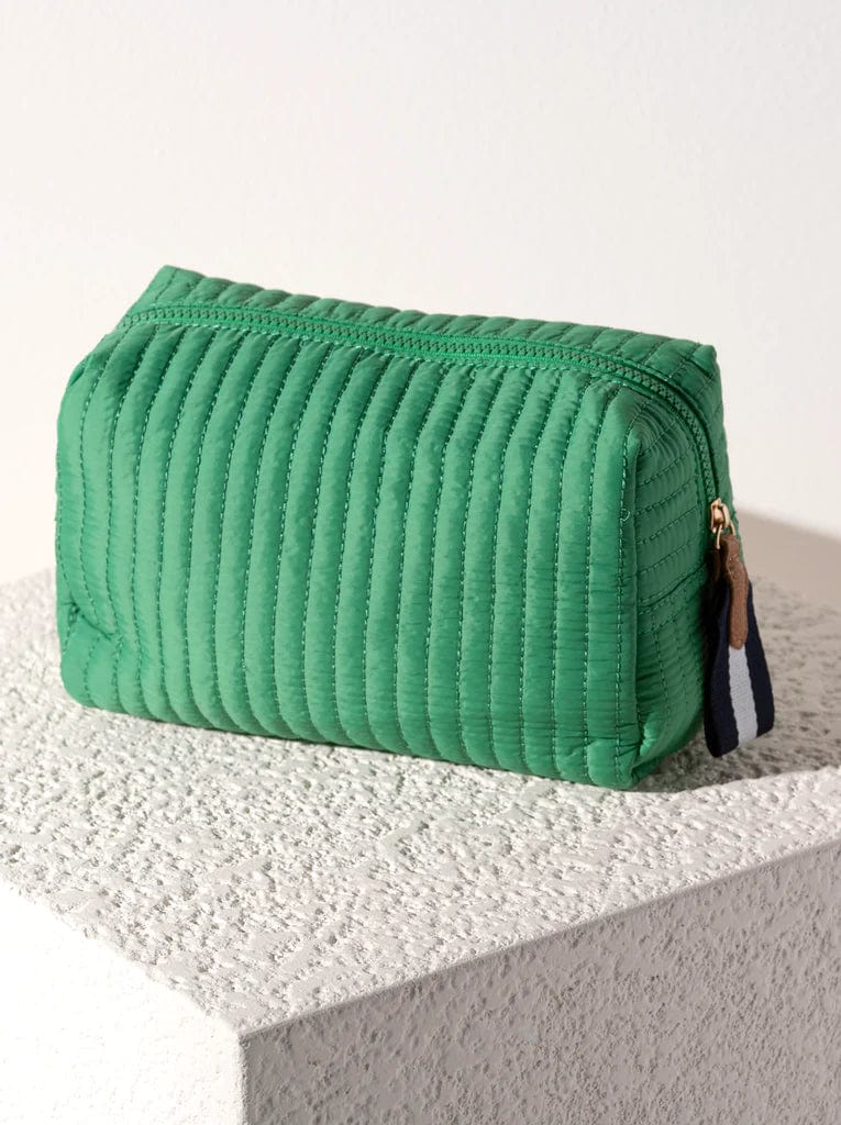 Shiraleah Handbags Ezra Quilted Nylon Large Boxy Cosmetic Bag