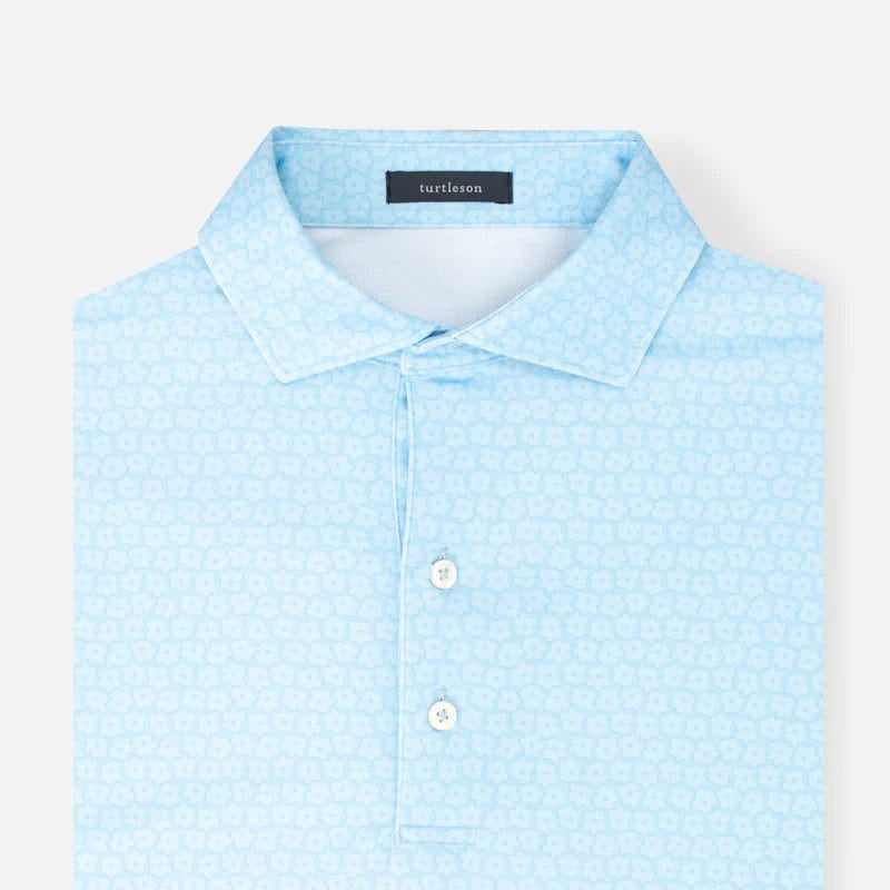Turtleson Men's Polos Luxe Blue/Pale Blue / Small Turtleson - Harris Polo