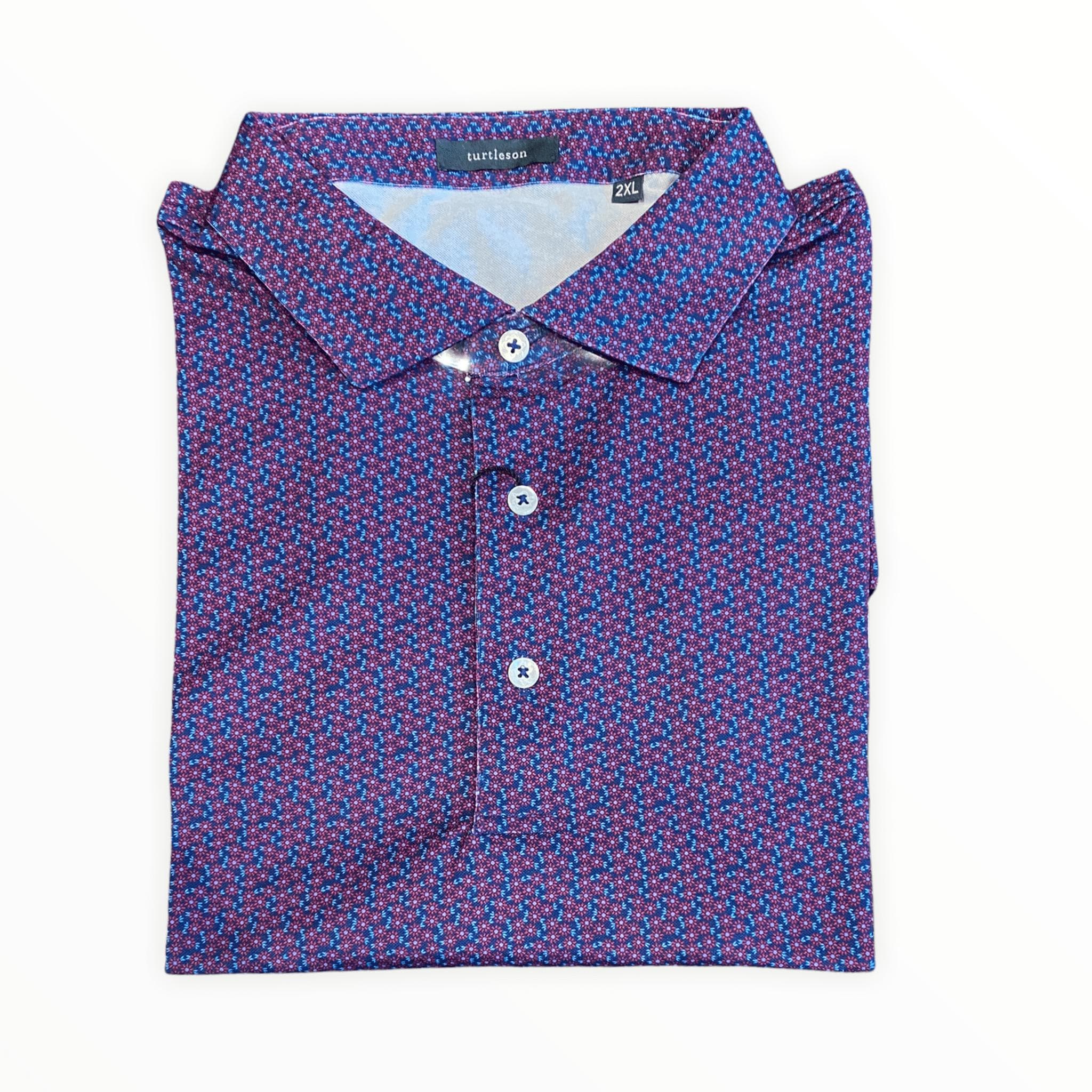 Planters Exchange Victor Floral Polo Navy/Berry